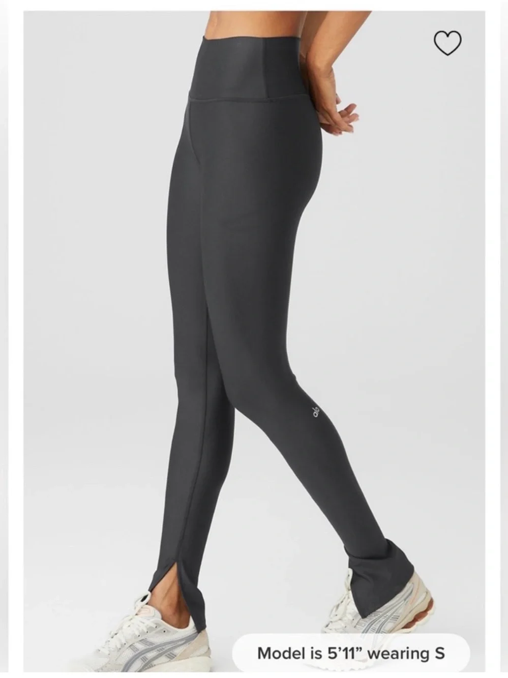 ALO Yoga Black High-Waist Airlift with side slits